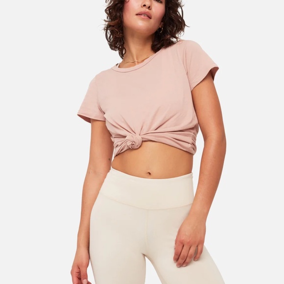 MATE the Label Organic Stretch Biker Short in Bone - Picture 4 of 6